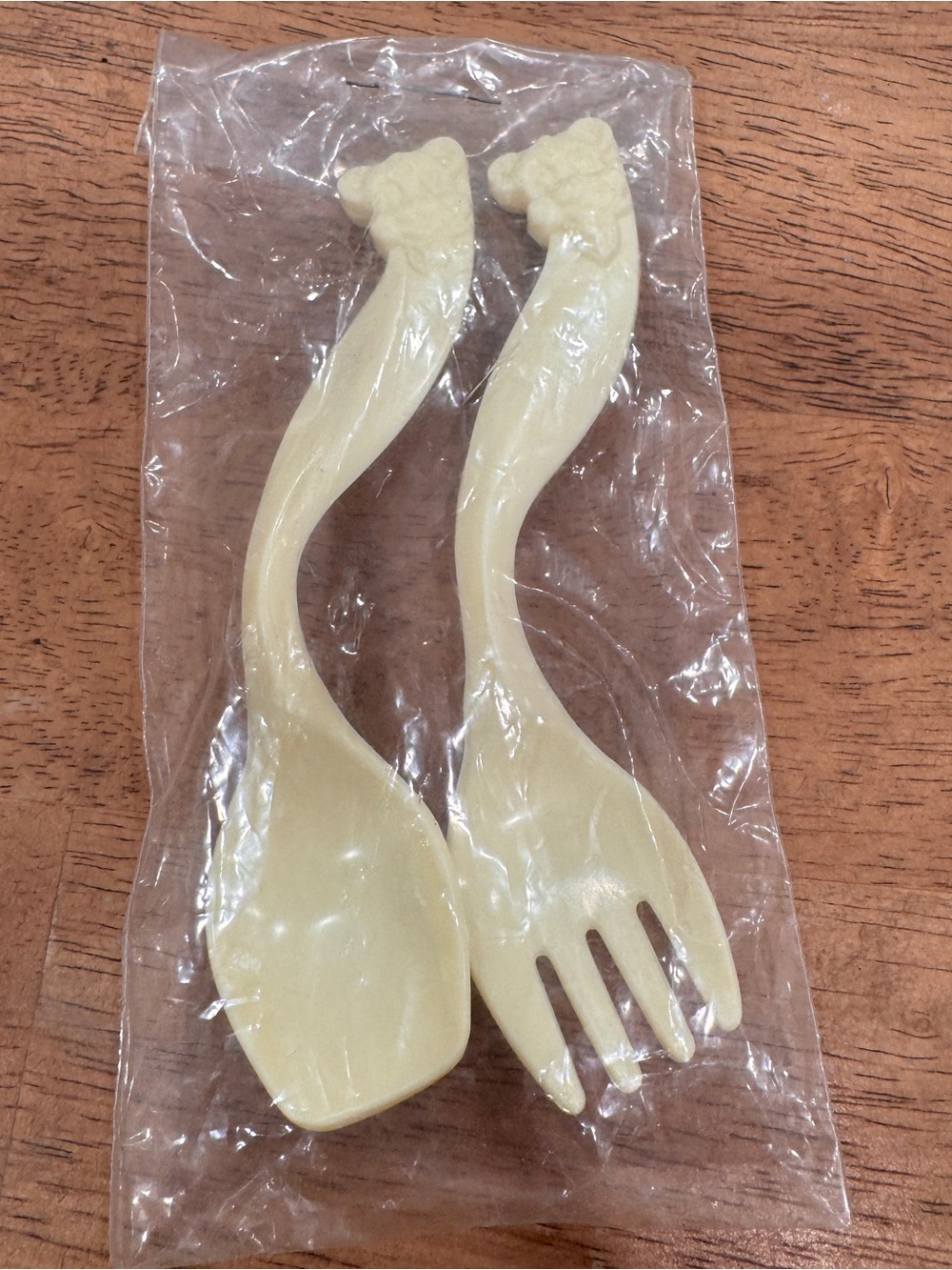 Vintage Super Sugar Crisp Cereal Prize Plastic Fork Spoon Advertising Nostalgic